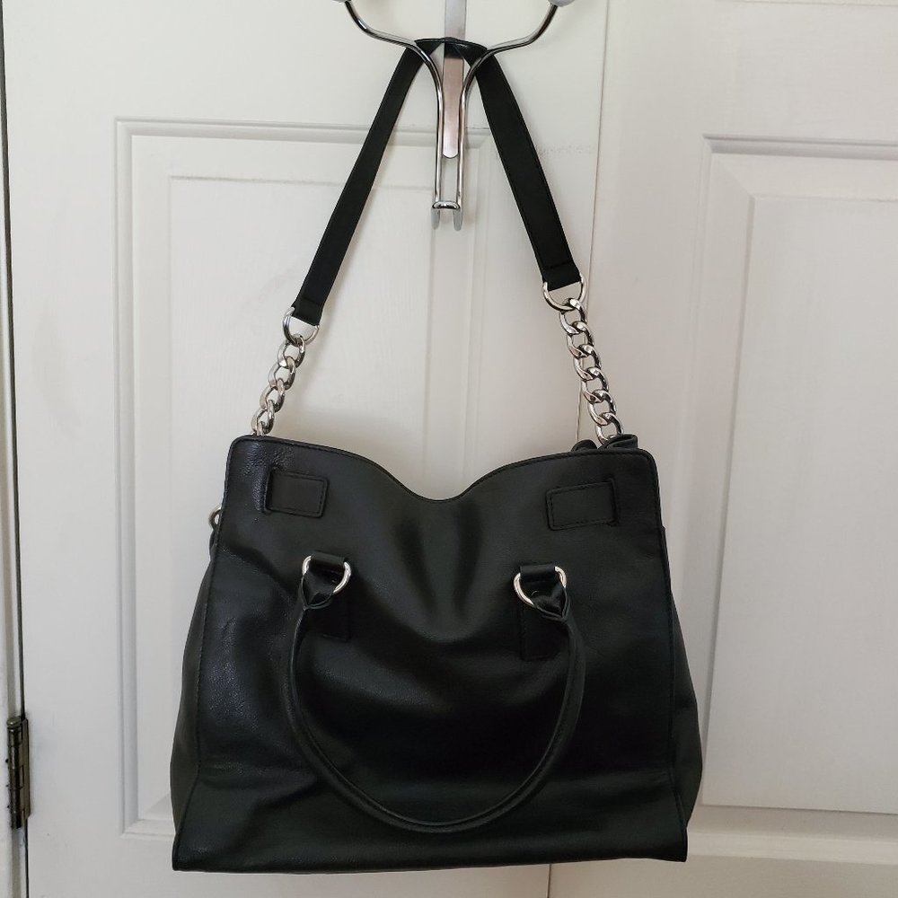 Like New Michael Kors Hamilton Leather satchel - Picture 6 of 16